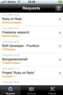 Freelance Status iPhone App